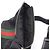 Borsa a tracolla piatta Gucci Web Stripe Nero Rosso Verde - vista 8