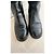 Botas altas Chanel de cuero negro con logo CC - vista 6