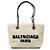 Sac cabas Balenciaga Duty-Free Noir Blanc