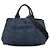 Borsa Prada Canapa in denim blu
