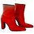 Balenciaga Botines de cuero rojos Roja