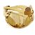 Hermès Hermes Vintage Mezza Luna Clip-On Smalto Stampato e Metallo D'oro - vista 4