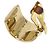 Hermès Hermes Vintage Mezza Luna Clip-On Smalto Stampato e Metallo D'oro - vista 5