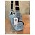 Borsa a tracolla Coach Monogram Denim Blu Blu chiaro - vista 7