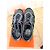 Y3 Sneakers Y-3 Run Lattice in pelle e camoscio nere - vista 5