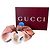 Gucci GG Marmont Scrunchie in seta Rosa Bianco