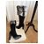 Casadei Botas altas de ante negro con ribete de piel Gris - vista 4