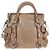 Miu Miu Bow Satchel em Couro Cervo Mini Bege - vista 2
