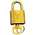 Louis Vuitton Padlock and Key Logo Metal medium D'oro