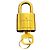 Louis Vuitton Padlock and Key Logo Metal medium D'oro - vista 2