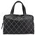 Chanel Surpique Boston Quilted Leather Large Nero