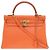 Hermès Borsa Hermes Kelly 32 Arancione