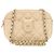Borsa a tracolla con catena Chanel Coco Mark Matelassé Beige