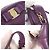 Borsa a tracolla in pelle viola Salvatore Ferragamo - vista 9
