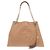Borsa a Tracolla Gucci Soho Interlocking G in Pelle Beige con Catena