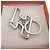 Hermès Portachiavi Hermes H-Two Speed Metal Silver Charm Argento - vista 3
