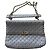 Borsa a tracolla Valentino Garavani Rockstud in pelle grigia Grigio