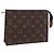 Bolsa de aseo Louis Vuitton Monogram Canvas 19 Castaño