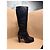 Botas altas de piel negra Prada Talla 40 Negro - vista 2