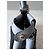 Fendi Peekaboo MM Handtasche aus grauem Leder - Ansicht 12