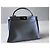 Fendi Peekaboo MM Handtasche aus grauem Leder - Ansicht 14