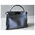 Fendi Peekaboo MM Handtasche aus grauem Leder - Ansicht 16