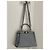 Fendi Peekaboo MM Handtasche aus grauem Leder - Ansicht 2