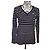 lacoste damen wollpullover v-ausschnitt gestreift marine weiß größe 44 devanlay woolmark Blau