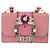 Miu Miu Madras Crystal Buckle Leather Small Rosa