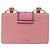 Miu Miu Madras Crystal Buckle Leather Small Rosa - vista 2