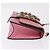 Miu Miu Madras Crystal Buckle Leather Small Rosa - vista 3
