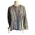 Jamin Puech Cotton patchwork blouse Brown White Blue Green