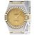 Omega Constellation Quartz de acero inoxidable y oro rosa con bisel de diamantes 23 - vista 4