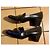 Céline Mocassini vintage in pelle nera con catena dorata Nero - vista 2