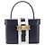 Céline Borsa a mano CELINE in pelle Navy Gold Auth ep16387A D'oro Blu navy - vista 2