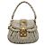 Bolsa Miu Miu Matelassé em Couro 2way Bege Tom Dourado Auth 208870A - vista 2