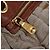 Borsa a tracolla Miu Miu Linen Beige Gold Auth 167687M D'oro - vista 17