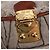 Borsa a tracolla Miu Miu Linen Beige Gold Auth 167687M D'oro - vista 19