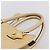 LOEWE Amazona 32 Handtasche Leder Gold Authentisch 207798A Golden - Ansicht 14