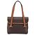 Céline Borsa a tracolla CELINE Macadam PVC Brown Gold Tone Auth mr3108A Marrone - vista 3