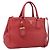 Borsa a mano PRADA in pelle 2way Rossa Oro Auth 209282A Rosso D'oro