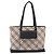 Borsa Tote BURBERRY Nova Check Canvas Beige Silver Auth bs37660 Argento - vista 2