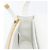Borsa a tracolla Christian Dior Miss Dior in pelle Bianco Oro Auth ka6568SAM - vista 20