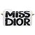 Borsa a tracolla Christian Dior Miss Dior in pelle Bianco Oro Auth ka6568SAM - vista 3