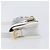 Borsa a tracolla Christian Dior Miss Dior in pelle Bianco Oro Auth ka6568SAM - vista 5