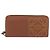 Cartera larga LOEWE de cuero marrón plata Auth LN116V Castaño - vista 13