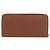Cartera larga LOEWE de cuero marrón plata Auth LN116V Castaño - vista 2