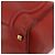 Céline CELINE Luggage Mini Shopper Hand Bag Leather Red Gold Tone Auth LN095V Rosso - vista 14
