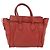 Céline CELINE Luggage Mini Shopper Hand Bag Leather Red Gold Tone Auth LN095V Rosso - vista 3