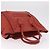 Céline CELINE Luggage Mini Shopper Hand Bag Leather Red Gold Tone Auth LN095V Rosso - vista 7